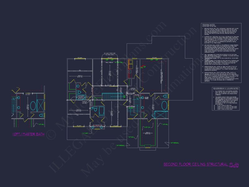 Elegant house Plan with Modern Floor Plan Designs and CAD Blueprints