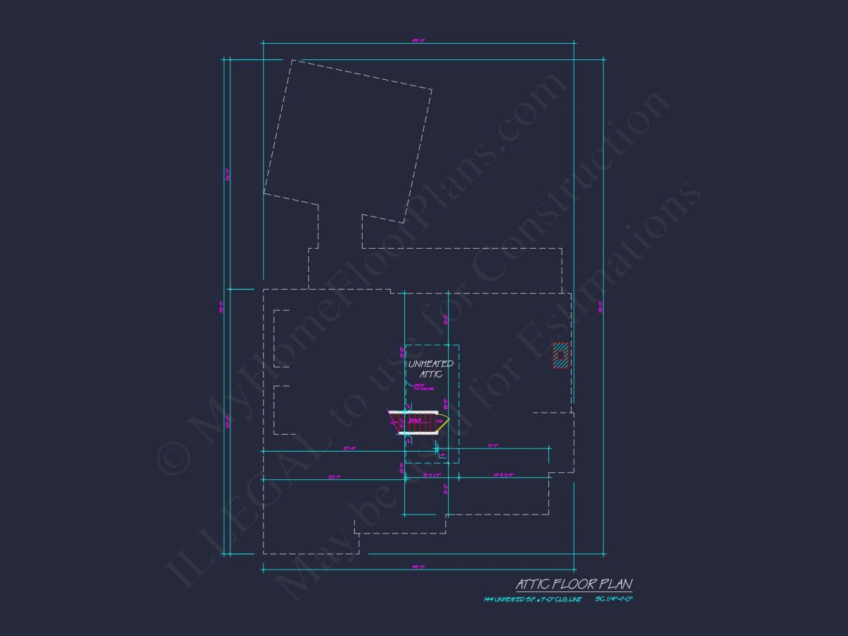 Elegant house Plan with Open Floor Design and Architectural Blueprint