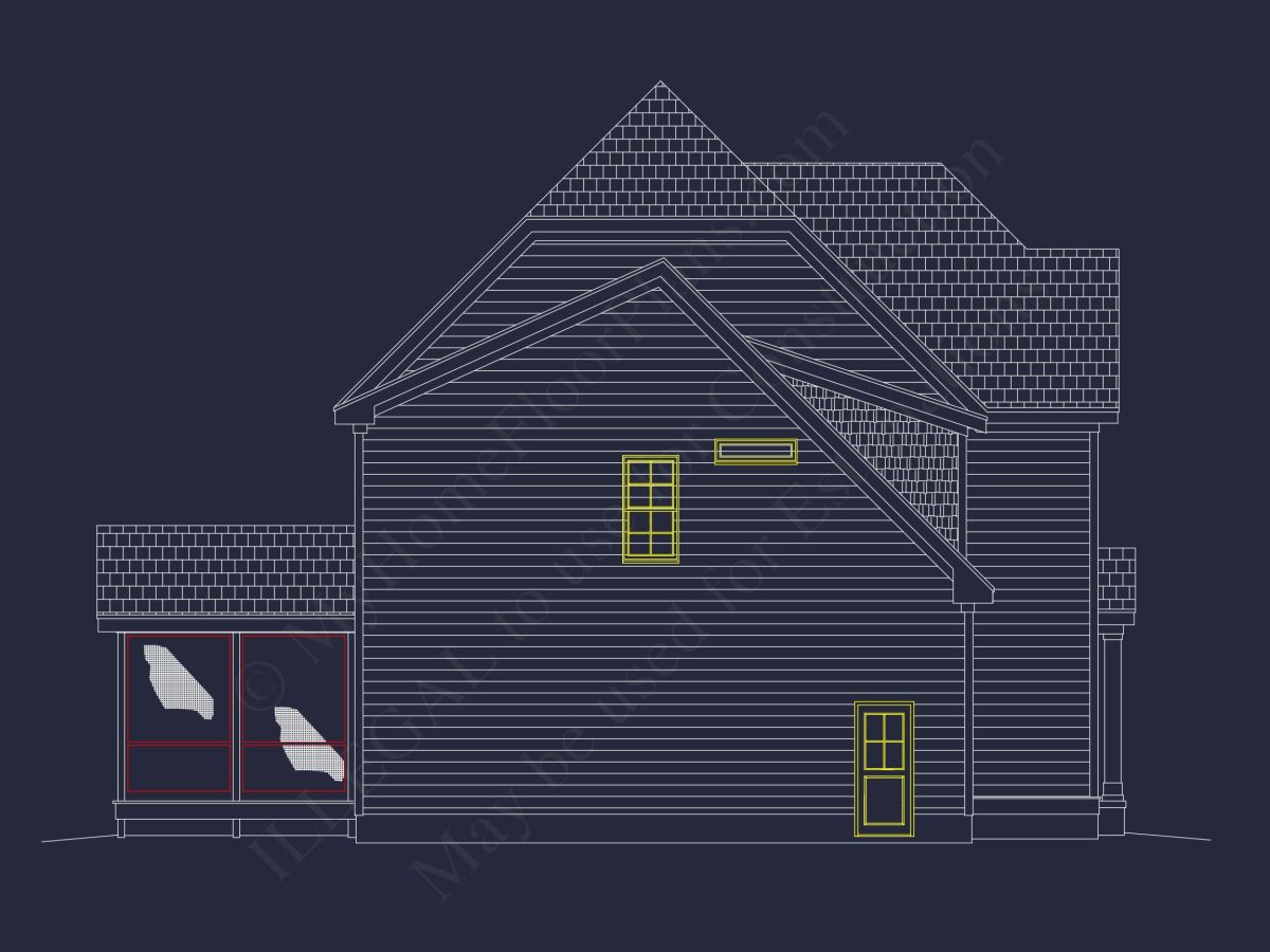 Elegant house Plan with Open Floor Plan, CAD & Blueprint Designs