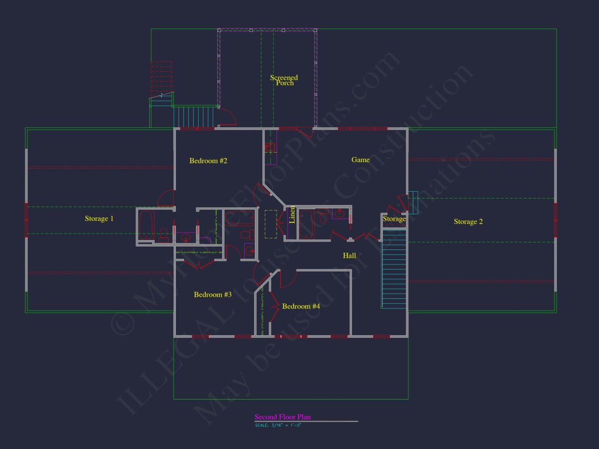Elegant house Plan with Spacious Design, Blueprint, and CAD