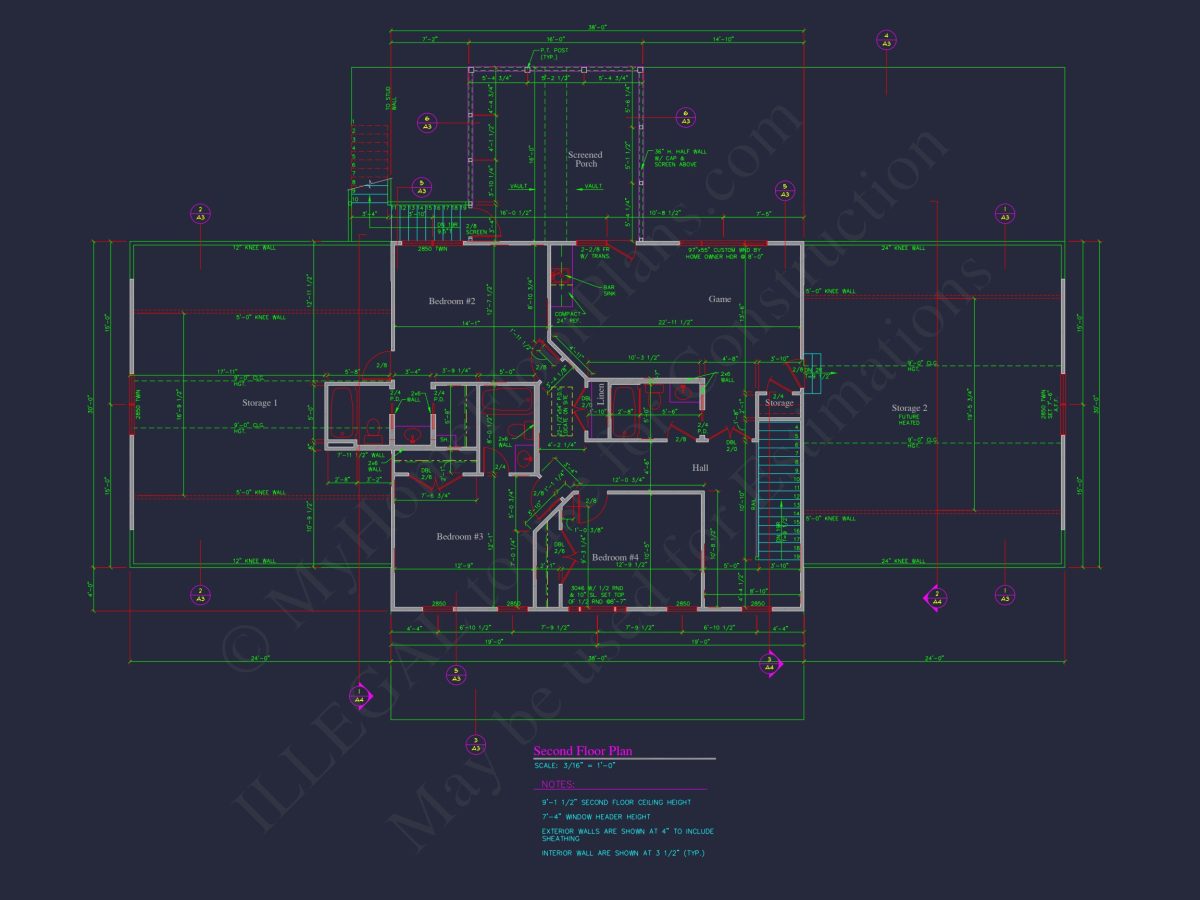 Elegant house Plan with Spacious Design, Blueprint, and CAD