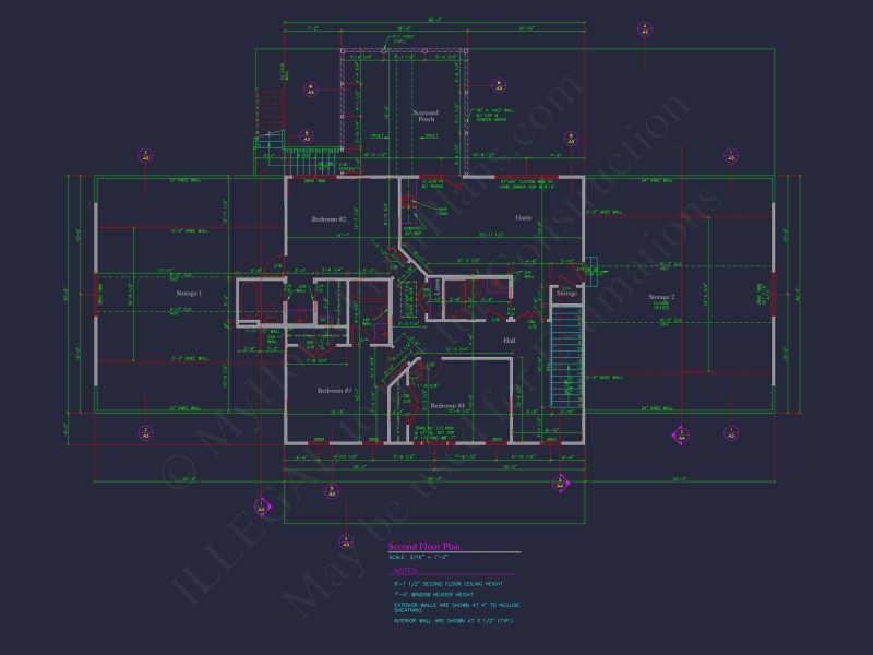 Elegant house Plan with Spacious Design, Blueprint, and CAD