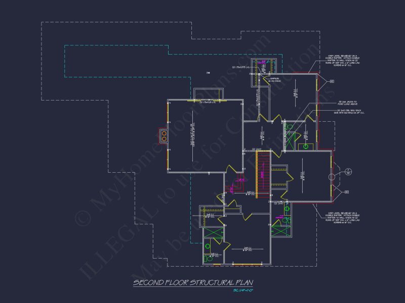 Elegant house Plan with Spacious Floor Design and CAD Blueprint