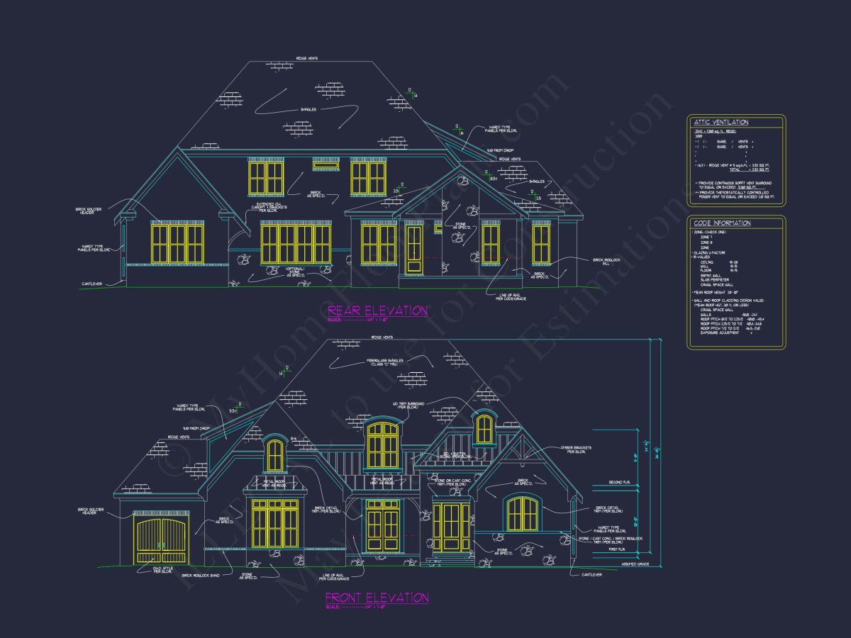 Elegant house Plan with Spacious Floor Plan & CAD Designs