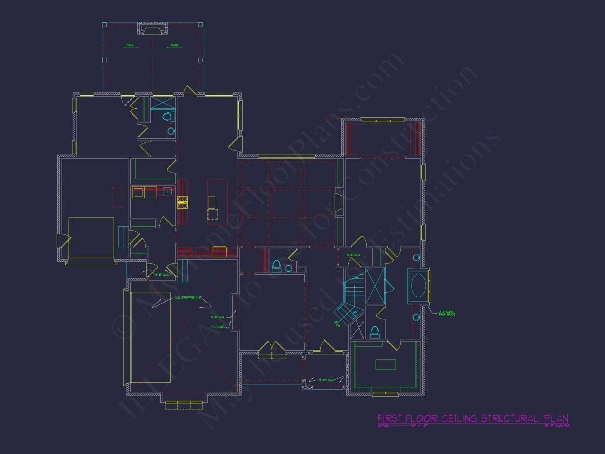 Elegant house Plan with Spacious Floor Plan & CAD Designs