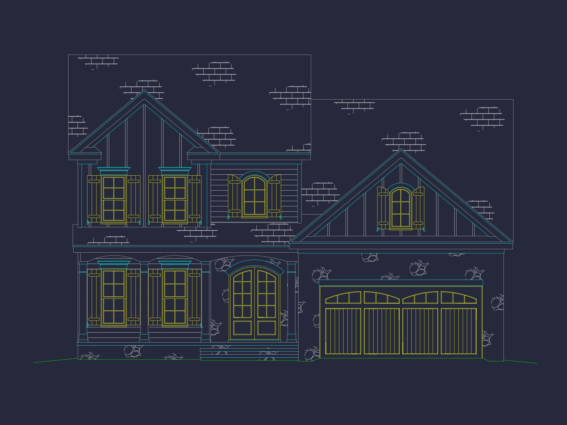 Elegant Home Plan with Spacious Floor Plan and Architectural Designs