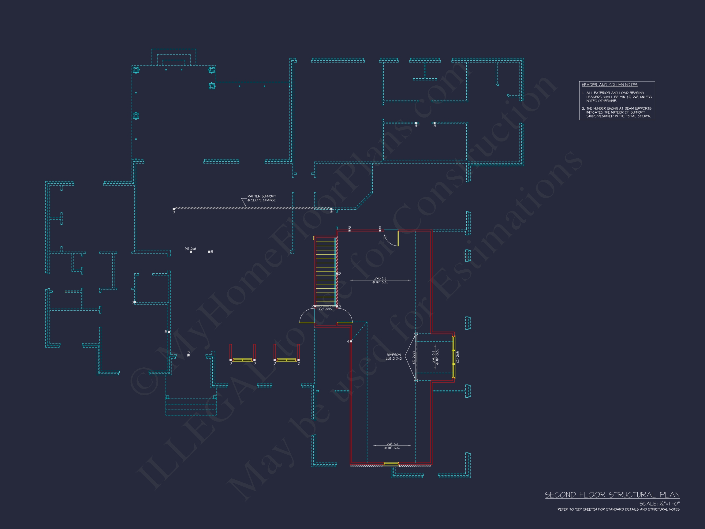 Elegant Home Plan with Spacious Floor Plan and CAD Blueprint