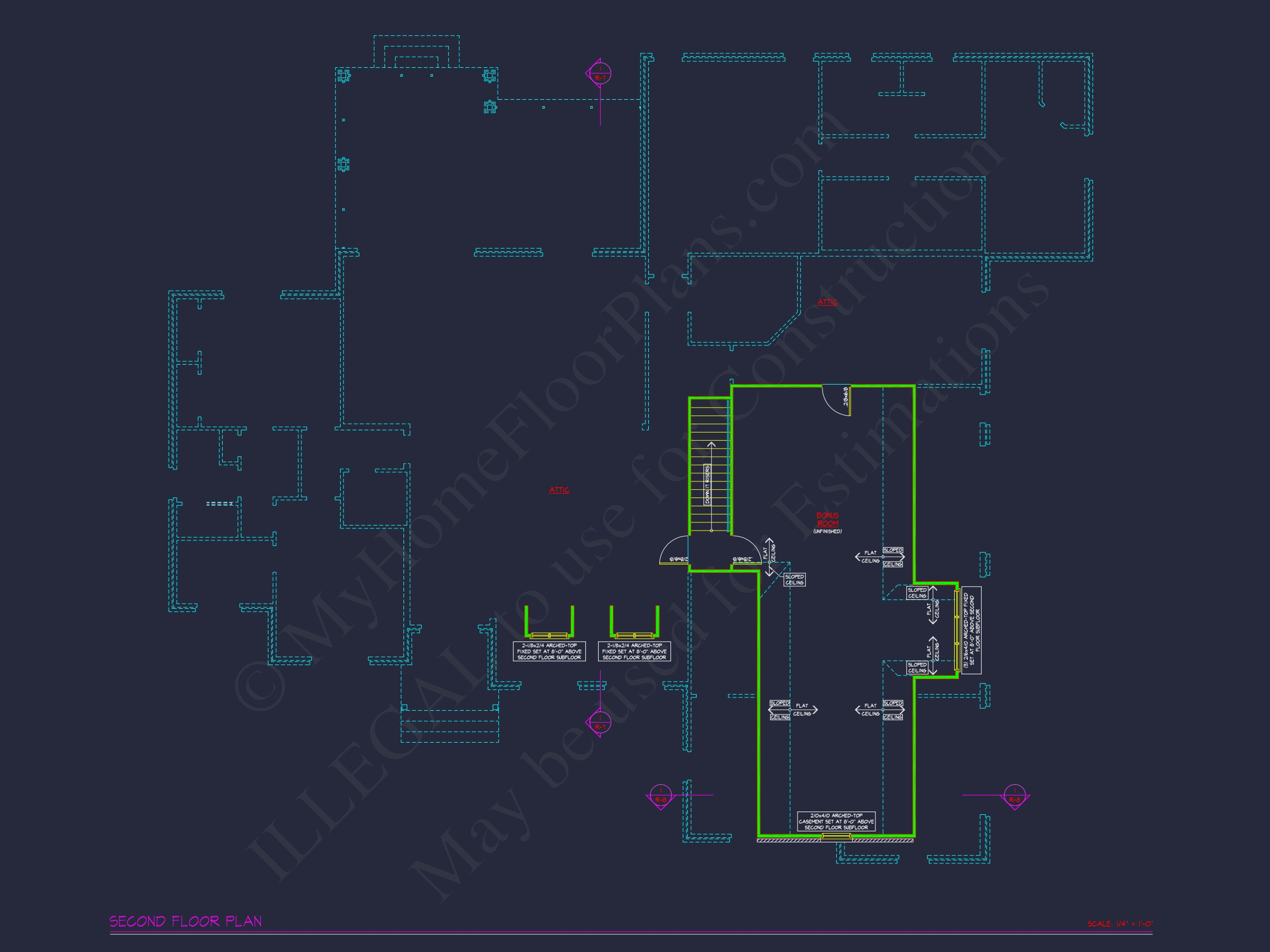 Elegant Home Plan with Spacious Floor Plan and CAD Blueprint