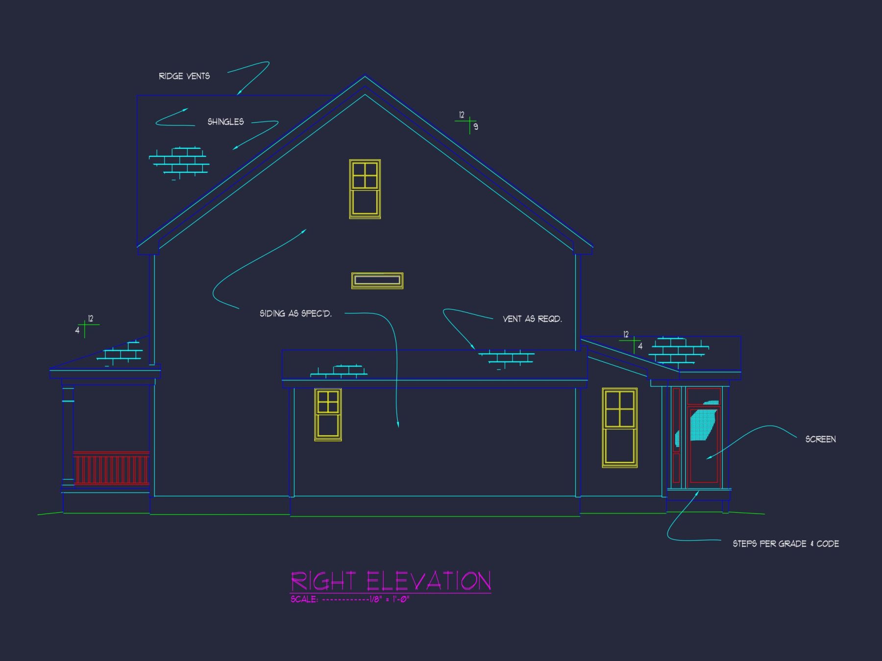 Elegant house Plan with Spacious Floor Plan and CAD Blueprint Designs