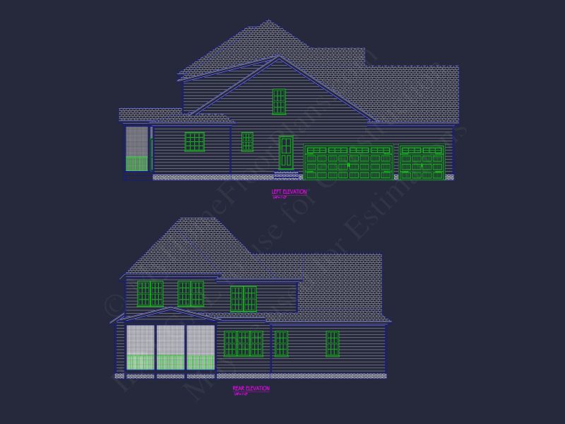 Elegant house Plan with Spacious Floor Plan and CAD Designs