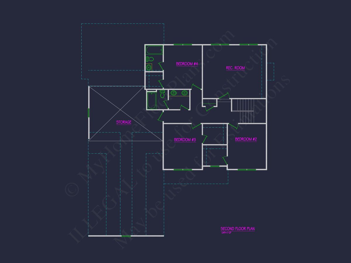 Elegant house Plan with Spacious Floor Plan and CAD Designs