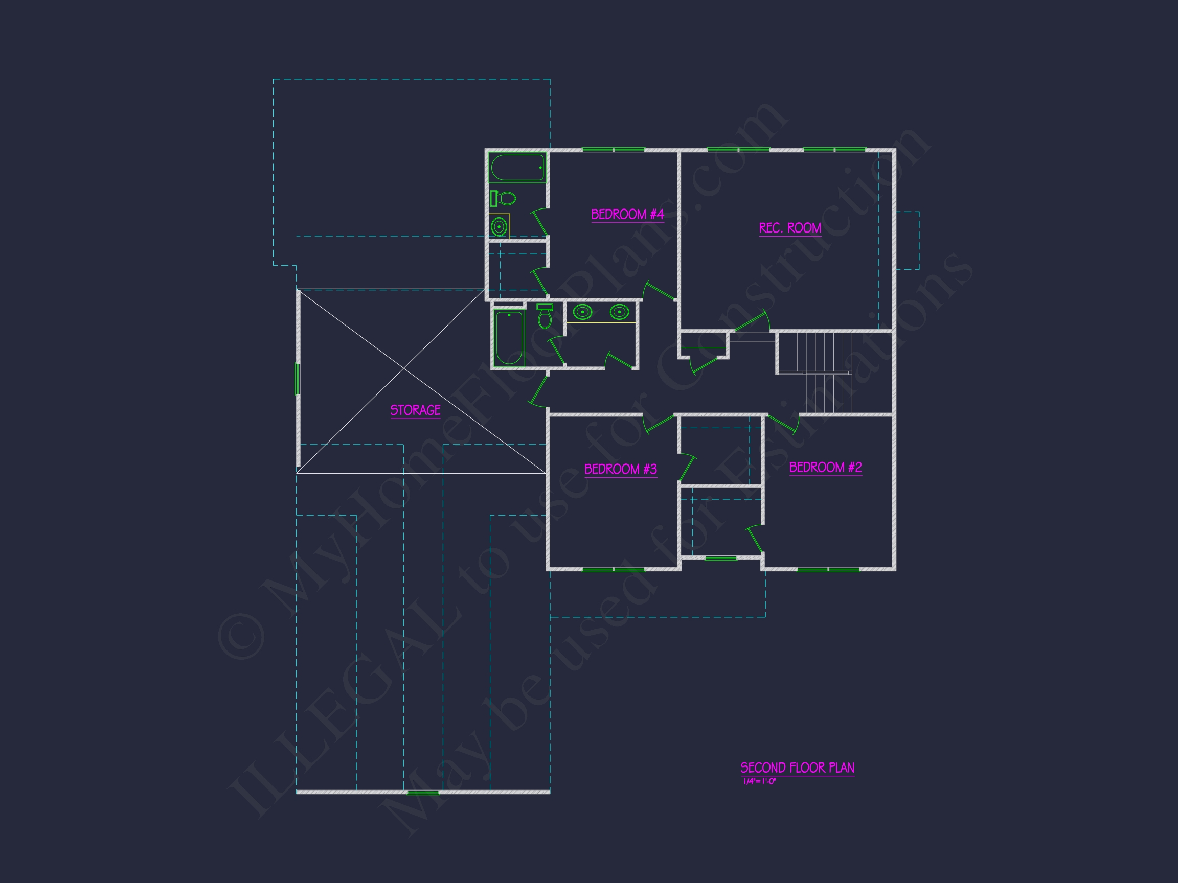 Elegant Home Plan with Spacious Floor Plan and CAD Designs