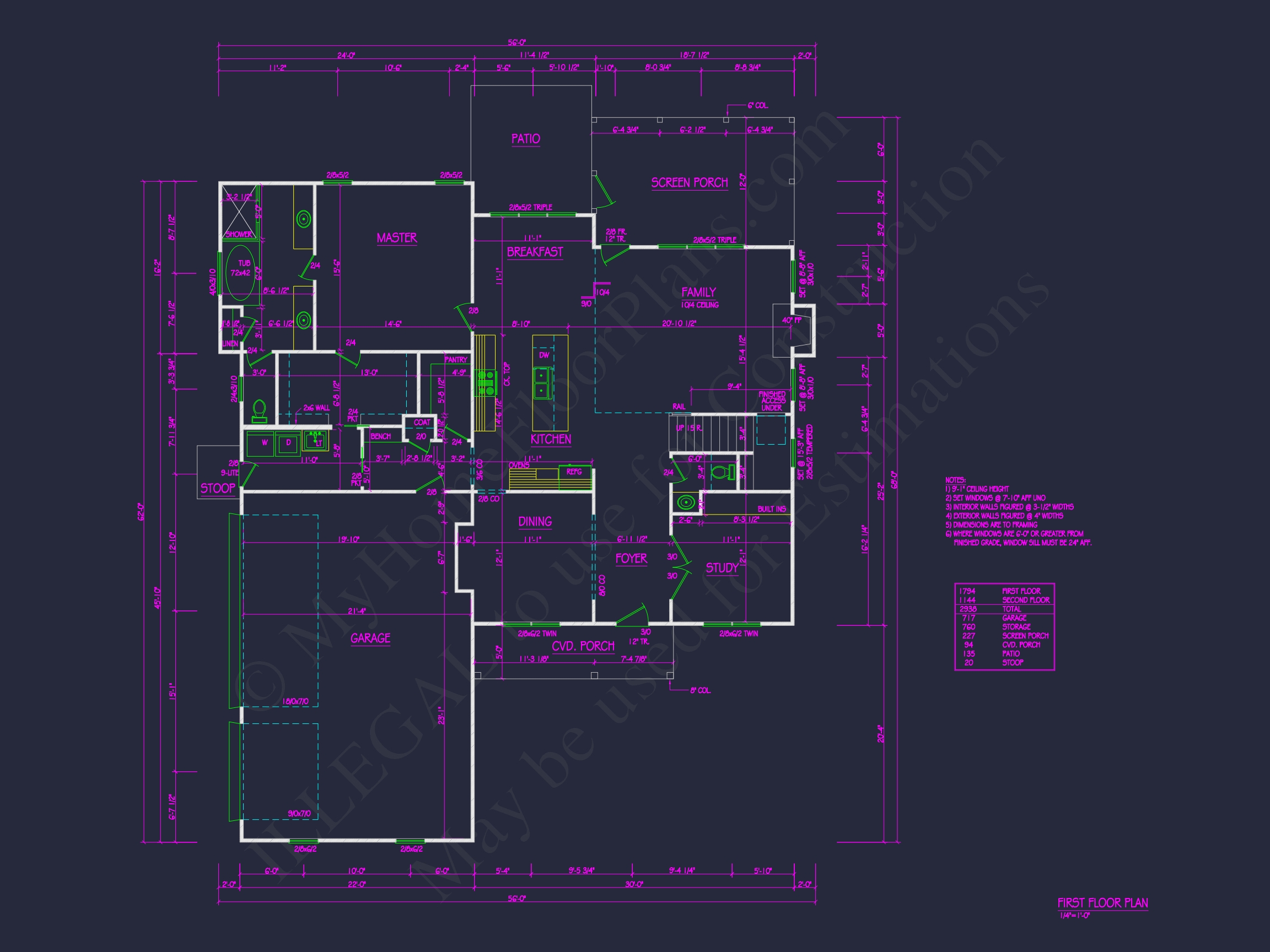 Elegant Home Plan with Spacious Floor Plan and CAD Designs