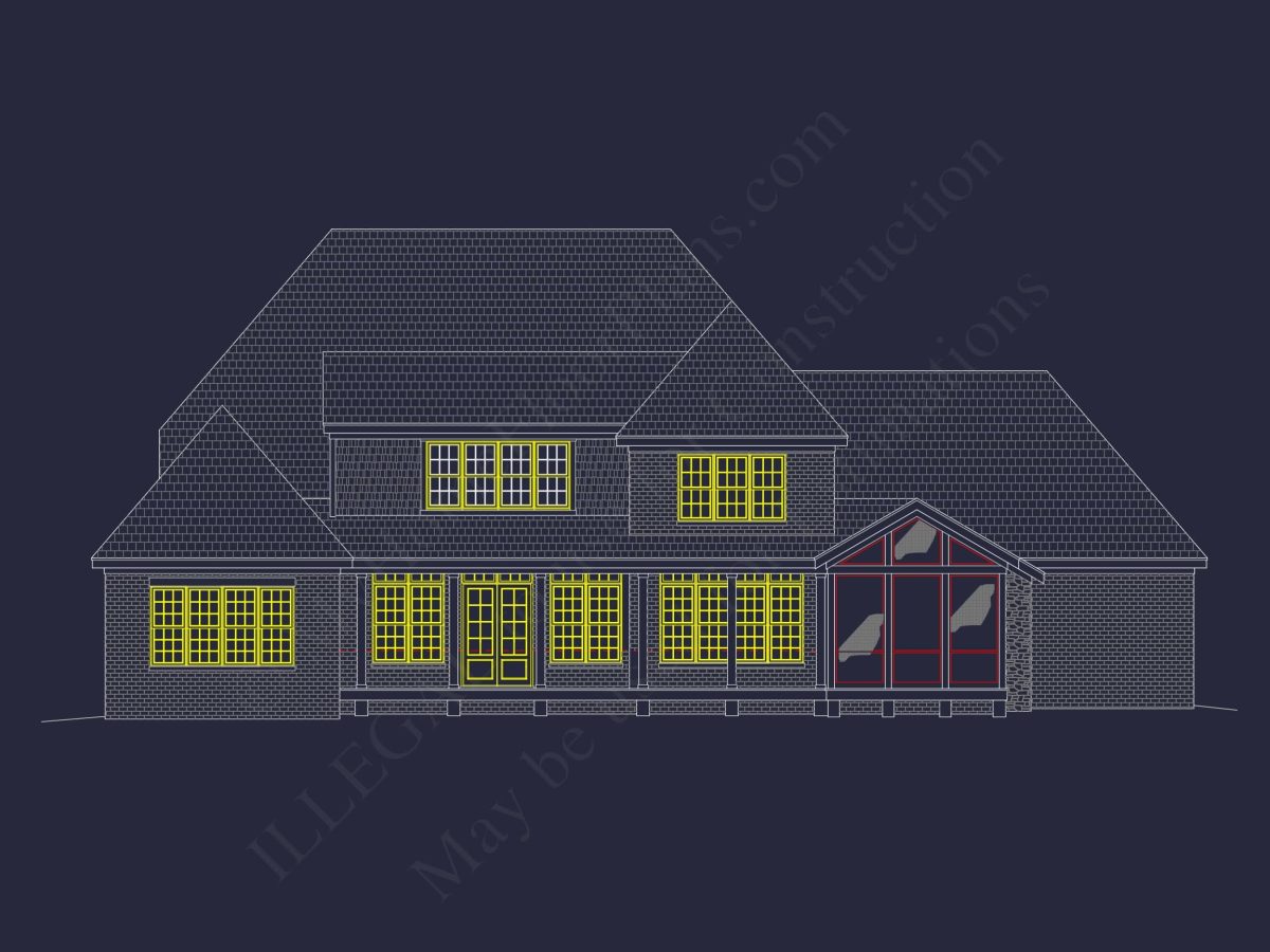 Elegant house Plan with Spacious Floor Plan, Blueprint, and CAD Designs