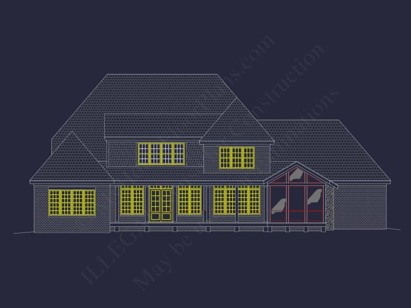 Elegant house Plan with Spacious Floor Plan, Blueprint, and CAD Designs