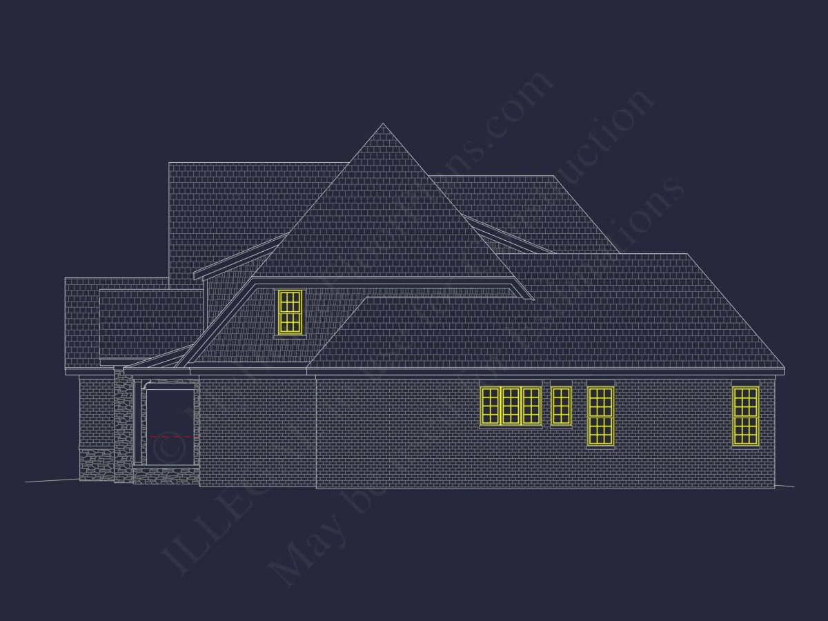 Elegant house Plan with Spacious Floor Plan, Blueprint, and CAD Designs