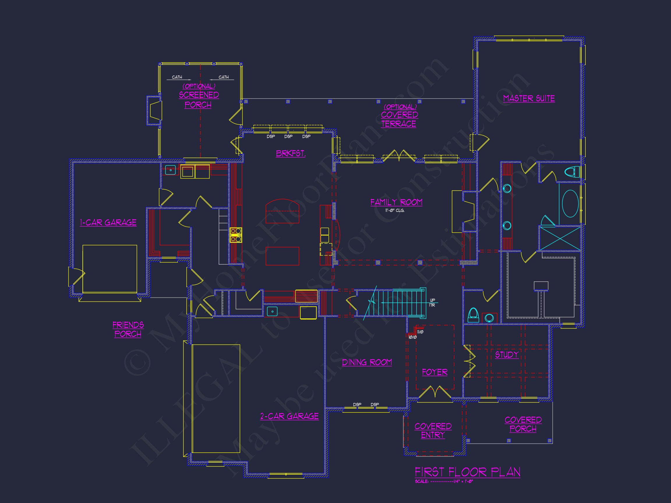 Elegant house Plan with Spacious Floor Plan,Blueprint,and CAD Designs