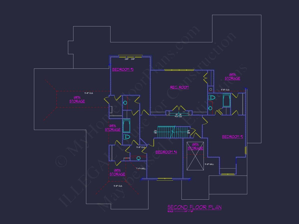 Elegant house Plan with Spacious Floor Plan, Blueprint, and CAD Designs