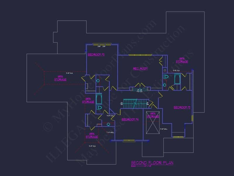Elegant house Plan with Spacious Floor Plan, Blueprint, and CAD Designs
