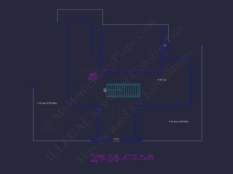 Elegant house Plan with Spacious Floor Plan, Blueprint, and CAD Designs