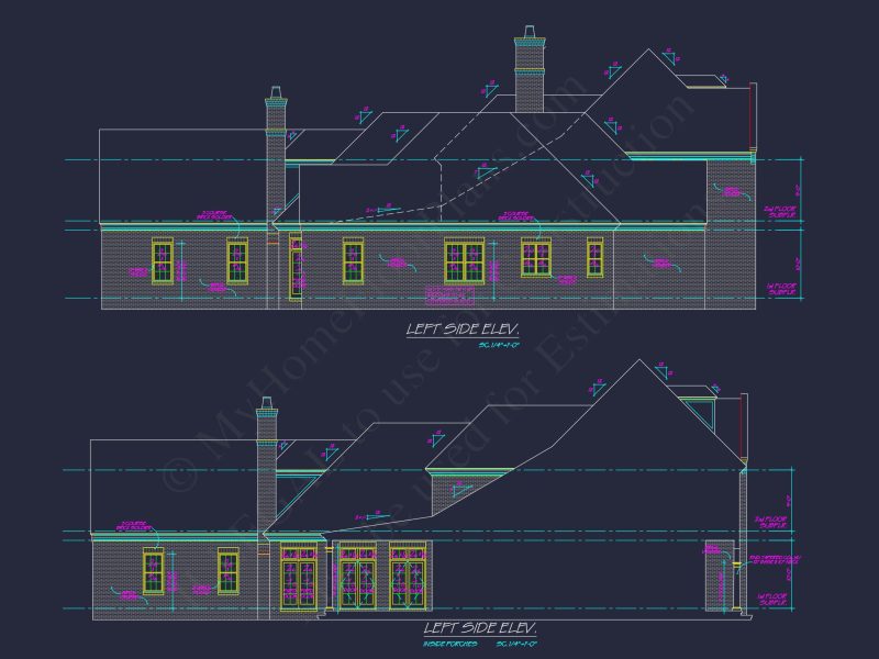 Elegant house Plan with Spacious Floor Plan, CAD Blueprints & Designs