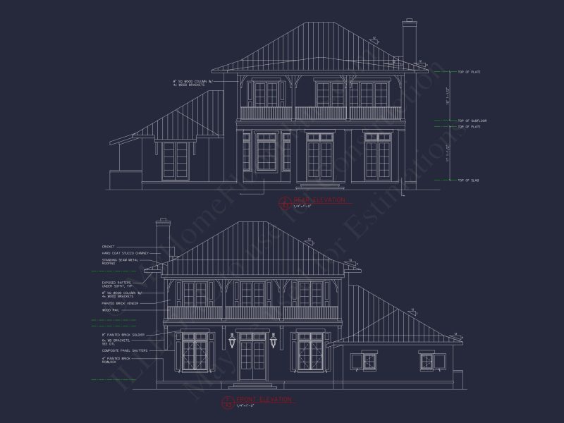 Elegant house Plan with Spacious Floor Plan, CAD Designs, and Blueprint Details