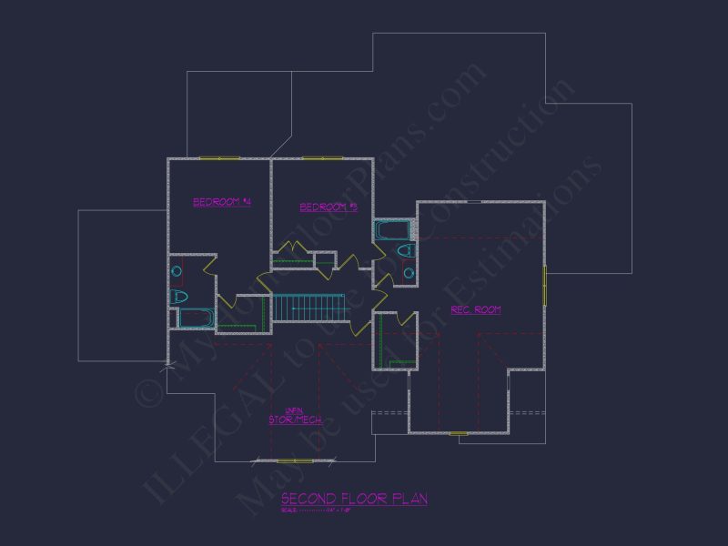 Elegant house Plan with Spacious Floor Plans, Blueprint Designs