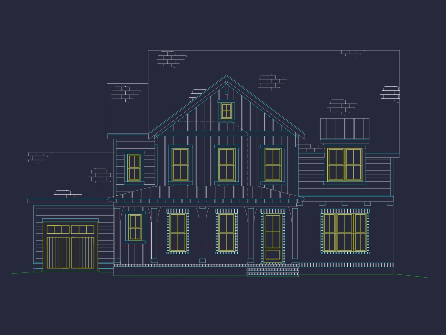 Elegant house Plan with Spacious Floors, CAD Designs & Blueprints