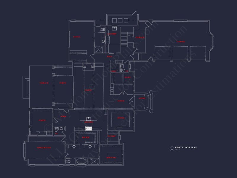 Elegant house Plan with Spacious Layout, CAD Designs & Blueprint