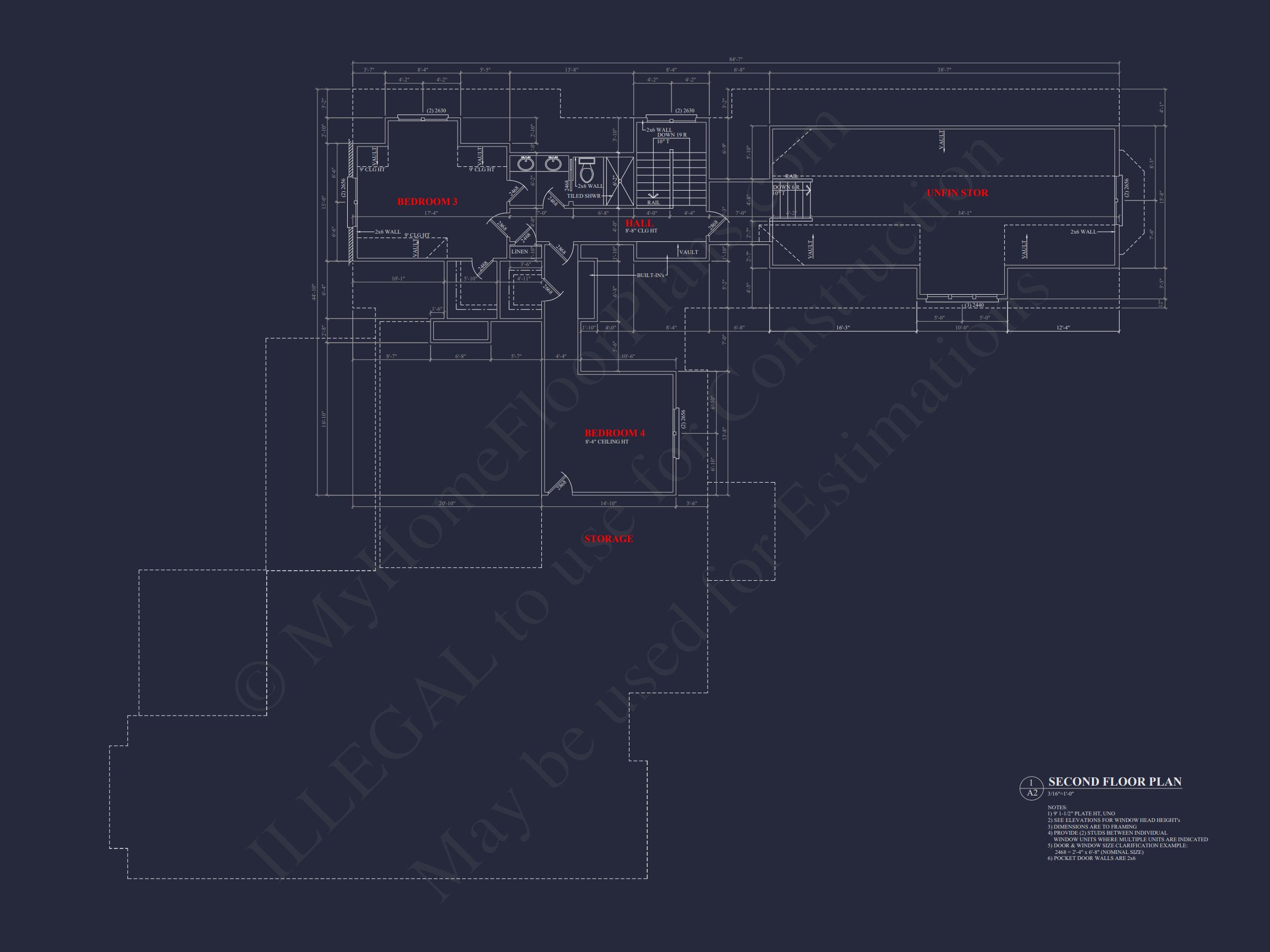 Elegant Home Plan with Spacious Layout,CAD Designs & Blueprint