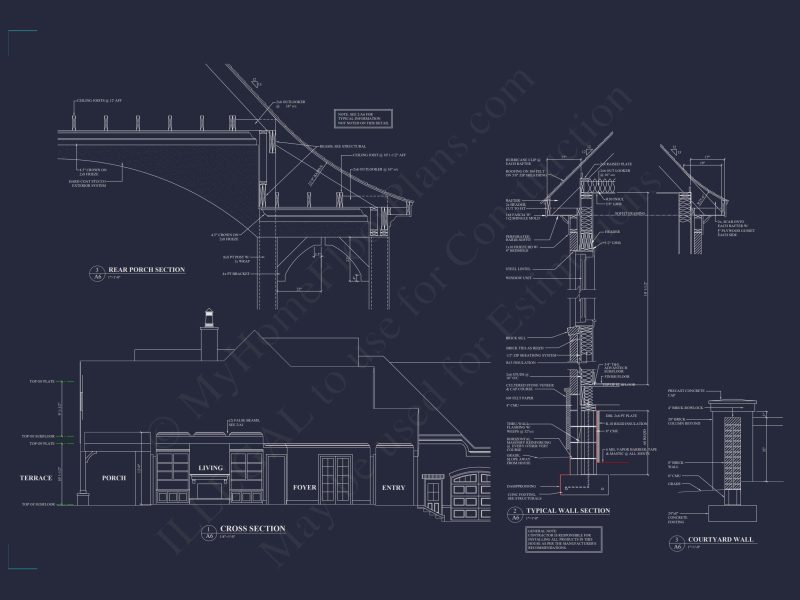 Elegant house Plan with Spacious Layout, CAD Designs & Blueprint