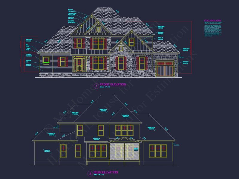 Elegant house Plan with Stunning Floor Designs & CAD Details