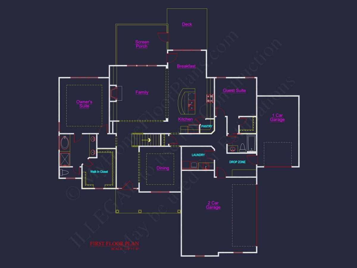 Elegant house Plan with Stunning Floor Designs & CAD Details