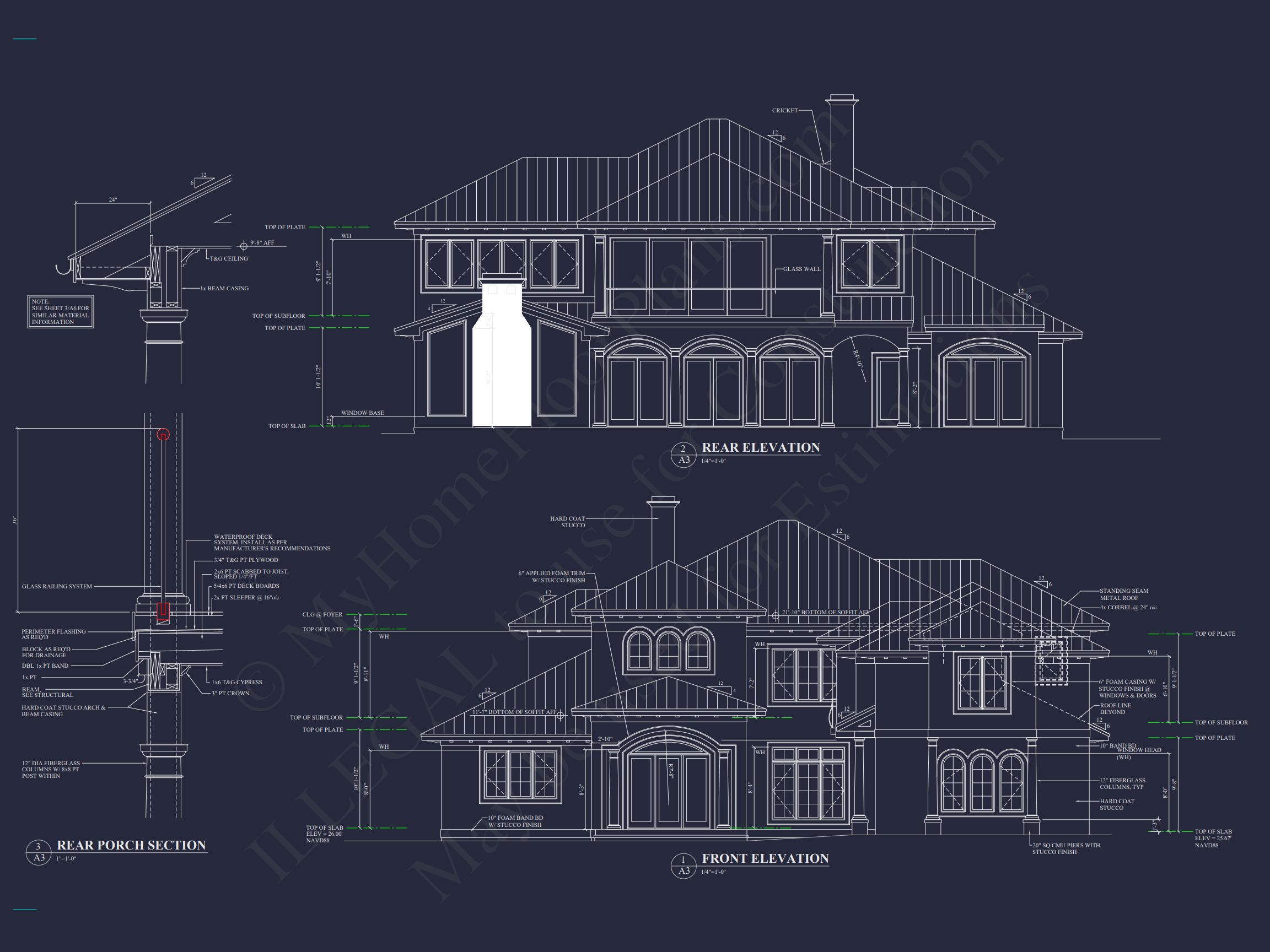 Elegant house Plan with Stunning Floor Plan and CAD Architecture Designs