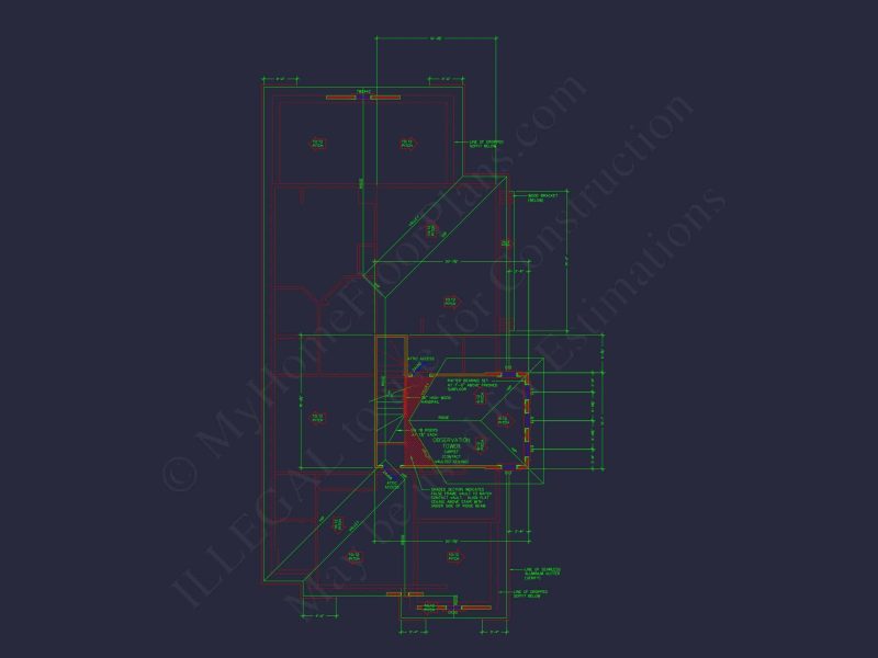 Elegant house Plan with Victorian Style