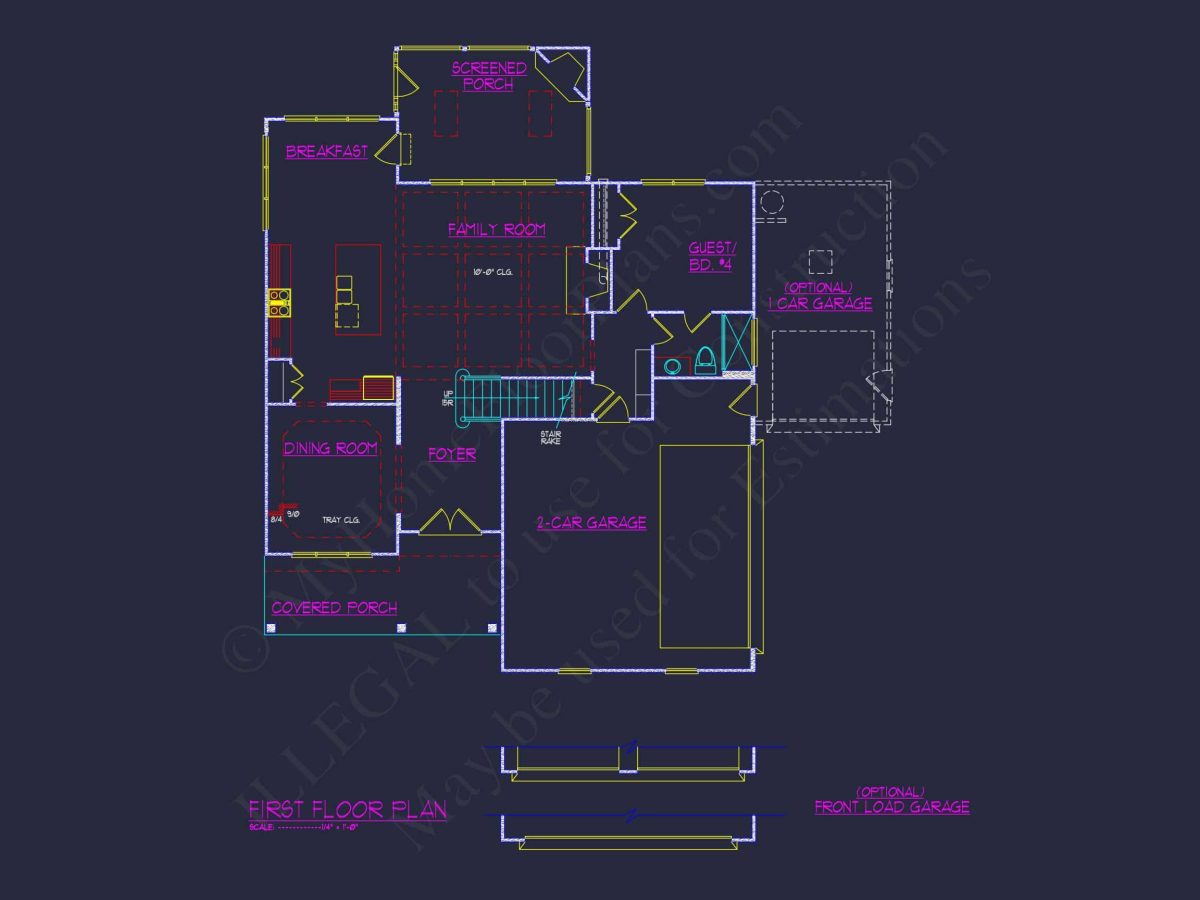 Elegant Mediterranean house Plan with 5 Beds, CAD & Designs