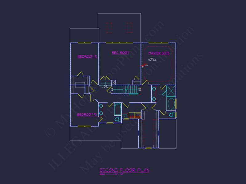 Elegant Mediterranean house Plan with 5 Beds, CAD & Designs