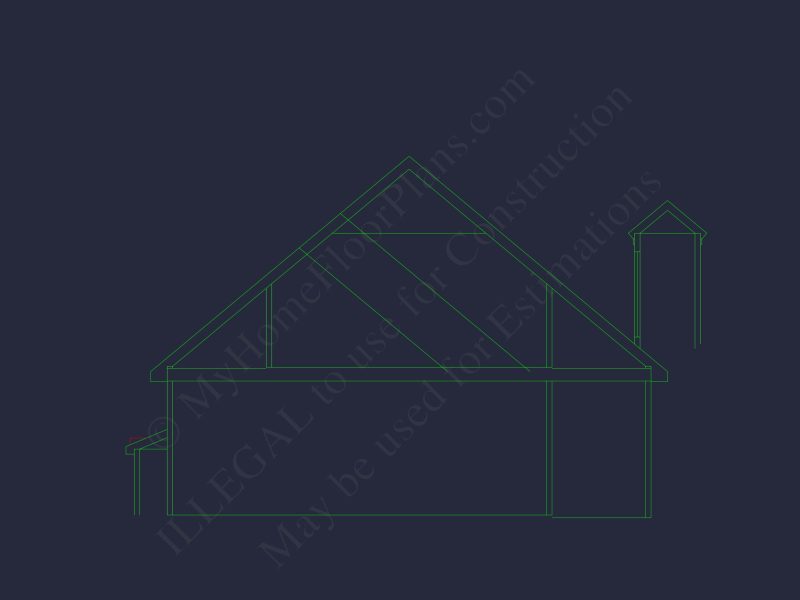 Elegant Small house Plan with CAD Blueprint for Designers