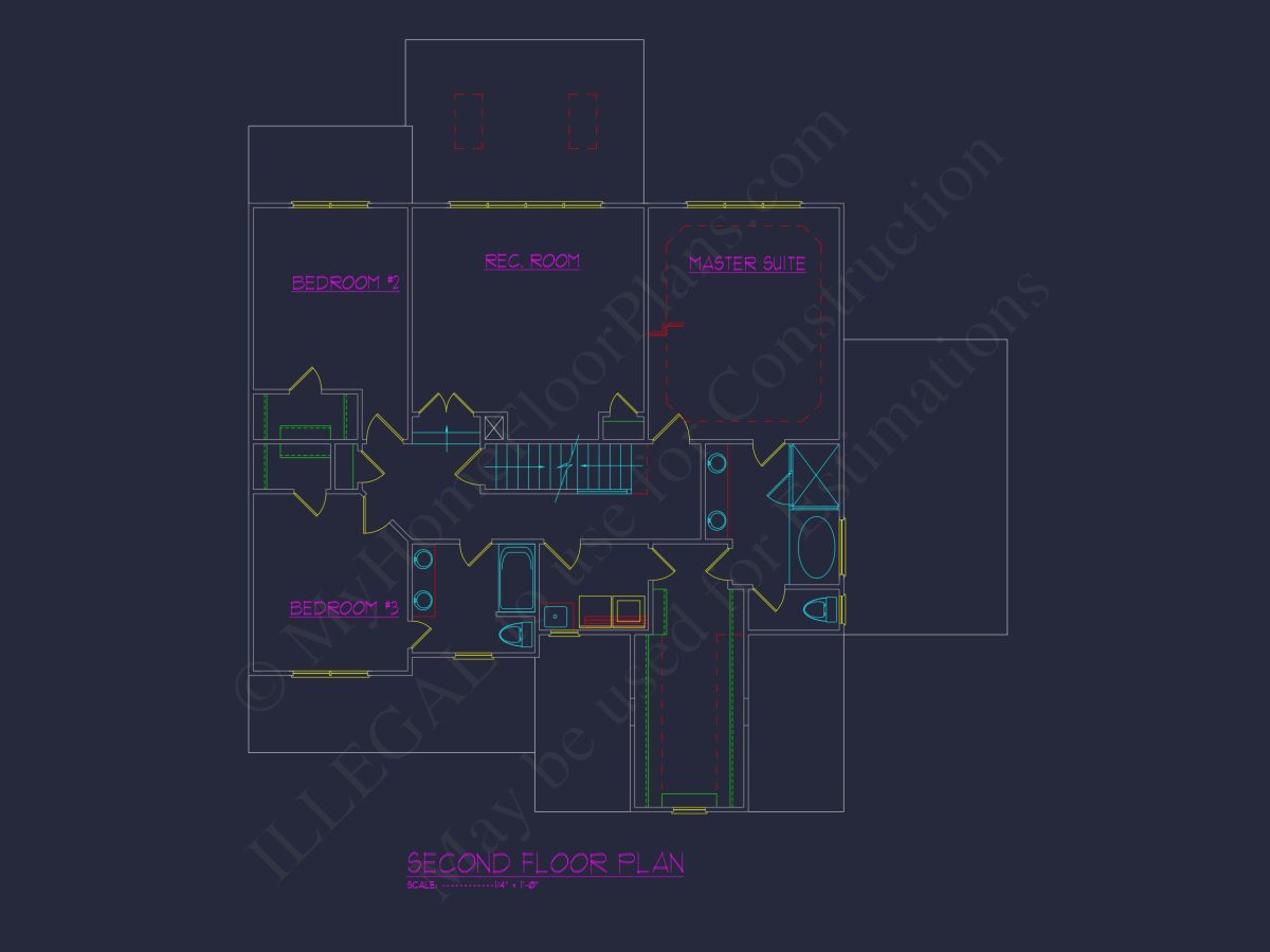 Elegant Traditional Craftsman house Plan with CAD Designs