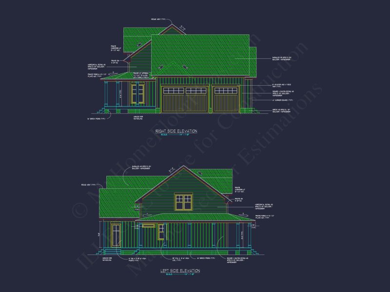"Image showcasing elegant traditional farmhouse floor plan and designs"