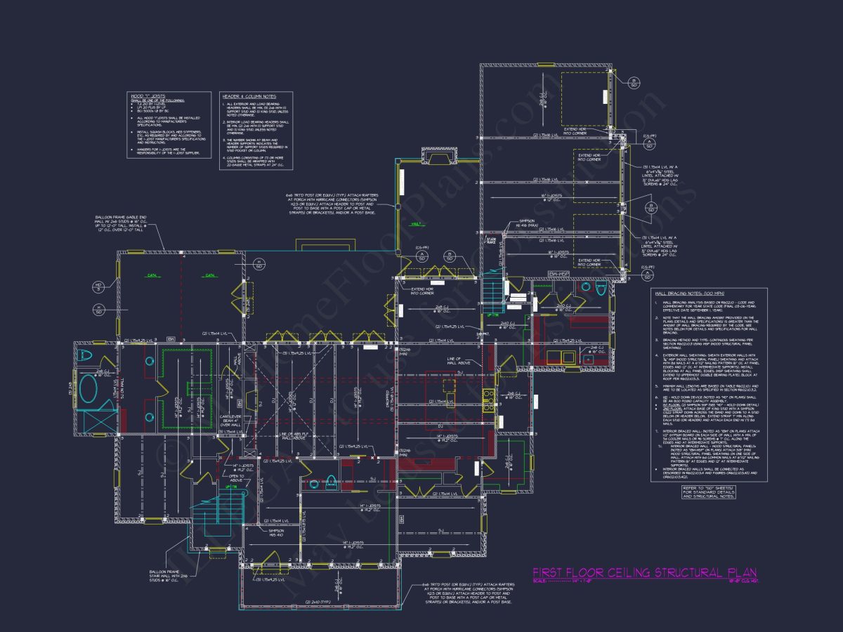 Elegant Traditional house Design with Detailed Floor Plan