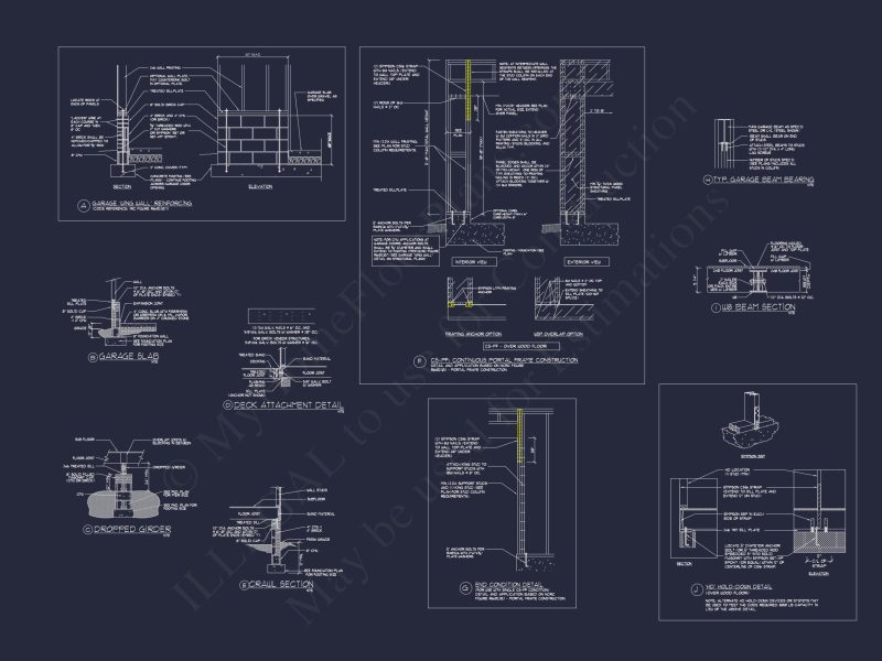 Elegant Traditional house Floor Plan with CAD Blueprints