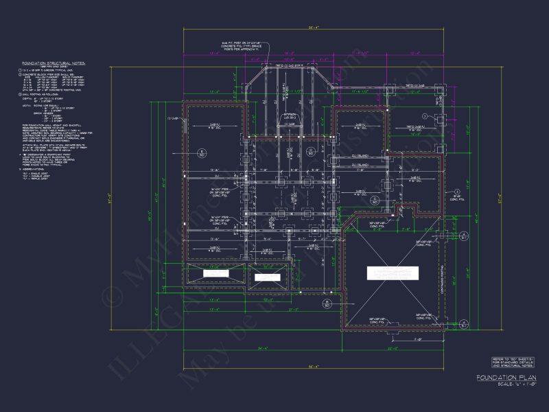 Elegant Traditional house Floor Plan with CAD Blueprints