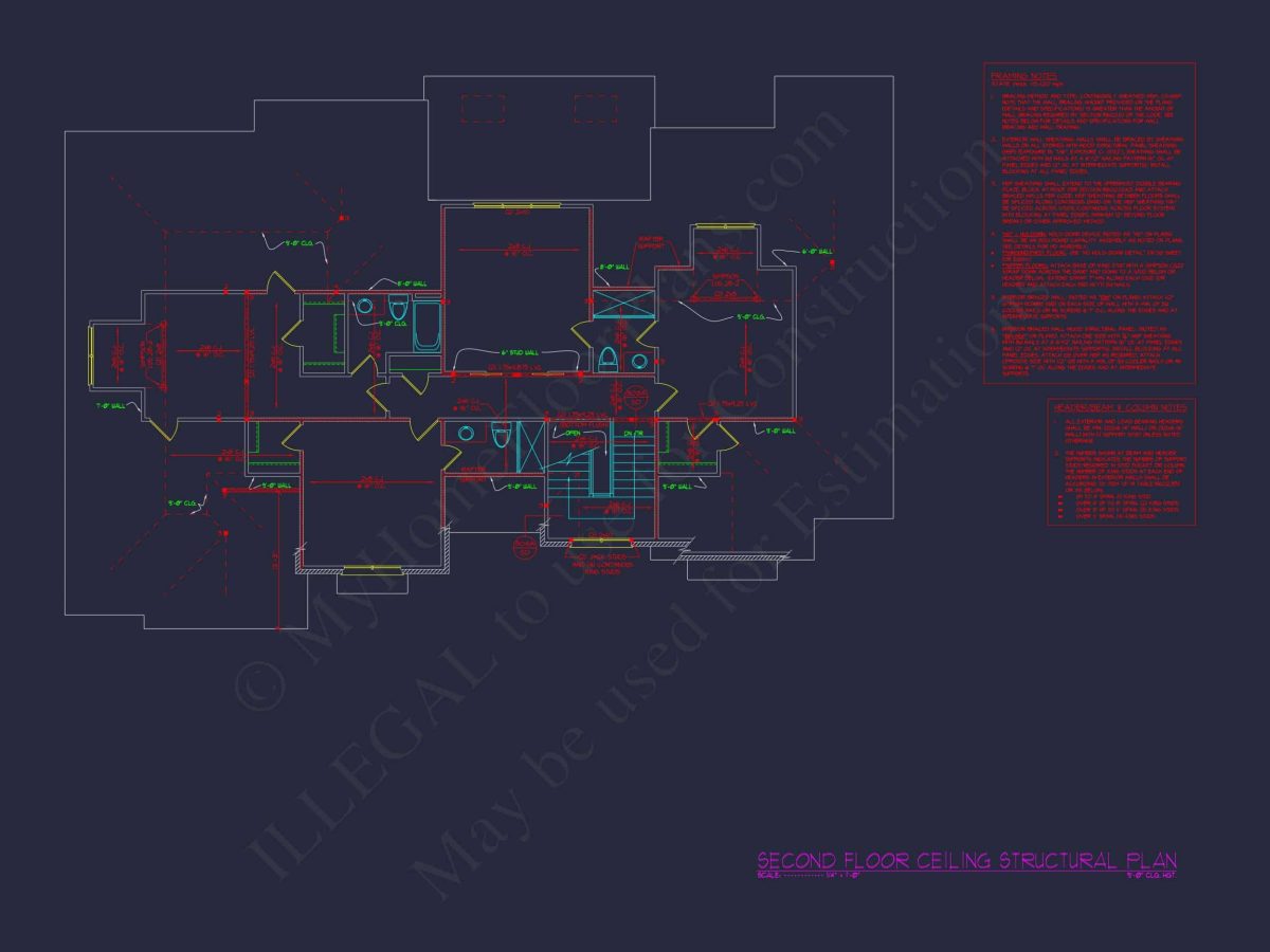 Elegant Traditional house Plan with 3 Floors and CAD Design