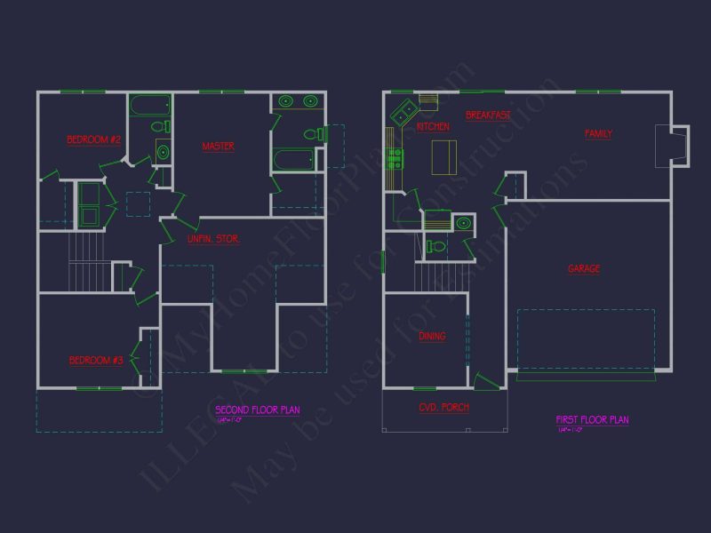 Elegant Traditional house Plan with Complete Blueprint Designs