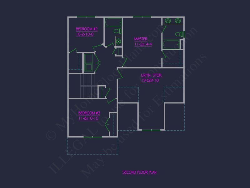 Elegant Traditional house Plan with Complete Blueprint Designs