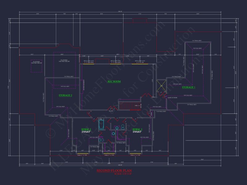 Elegant Traditional house Plan with Detailed Architecture & CAD