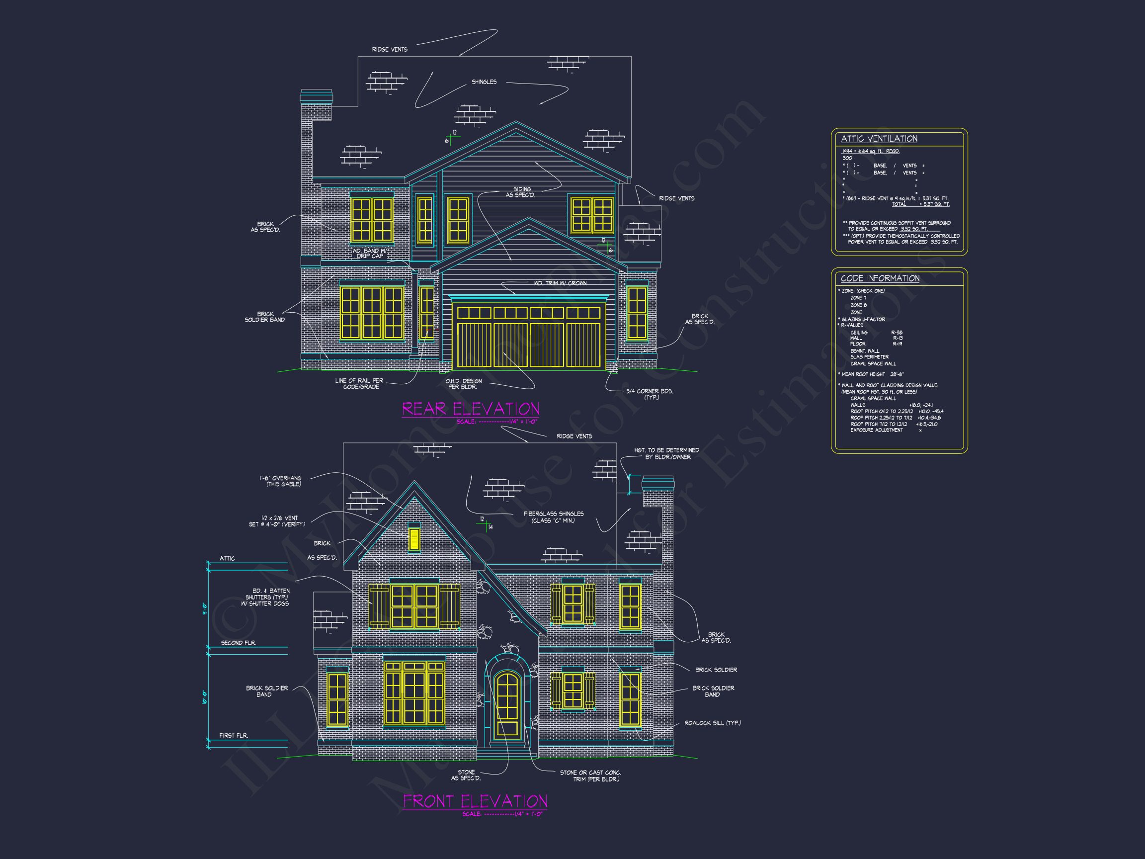 Elegant Tudor Home Design with CAD Floor Plans & Blueprints