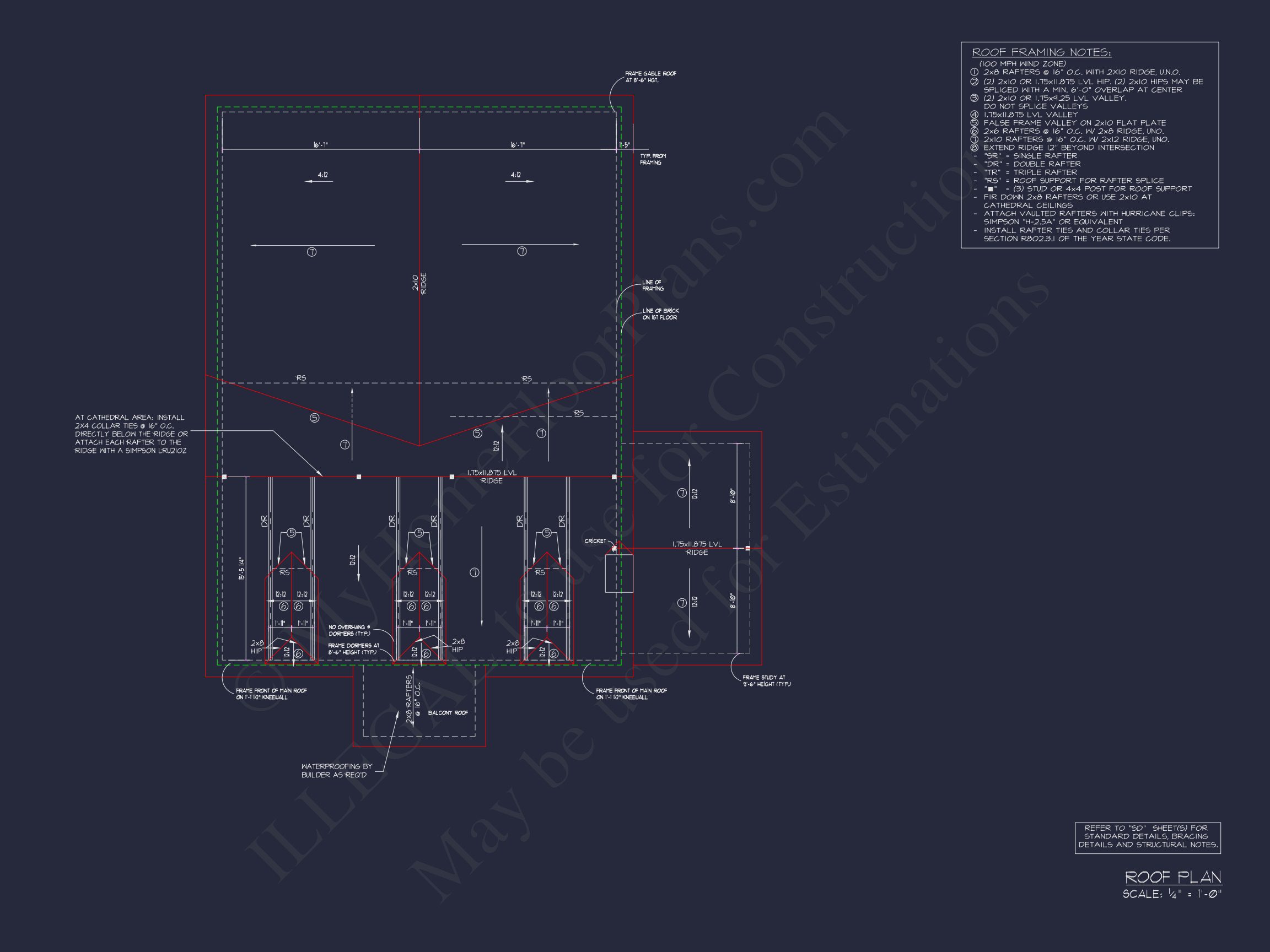 Elegant Two-Story house Plan with Colonial Charm and CAD Designs