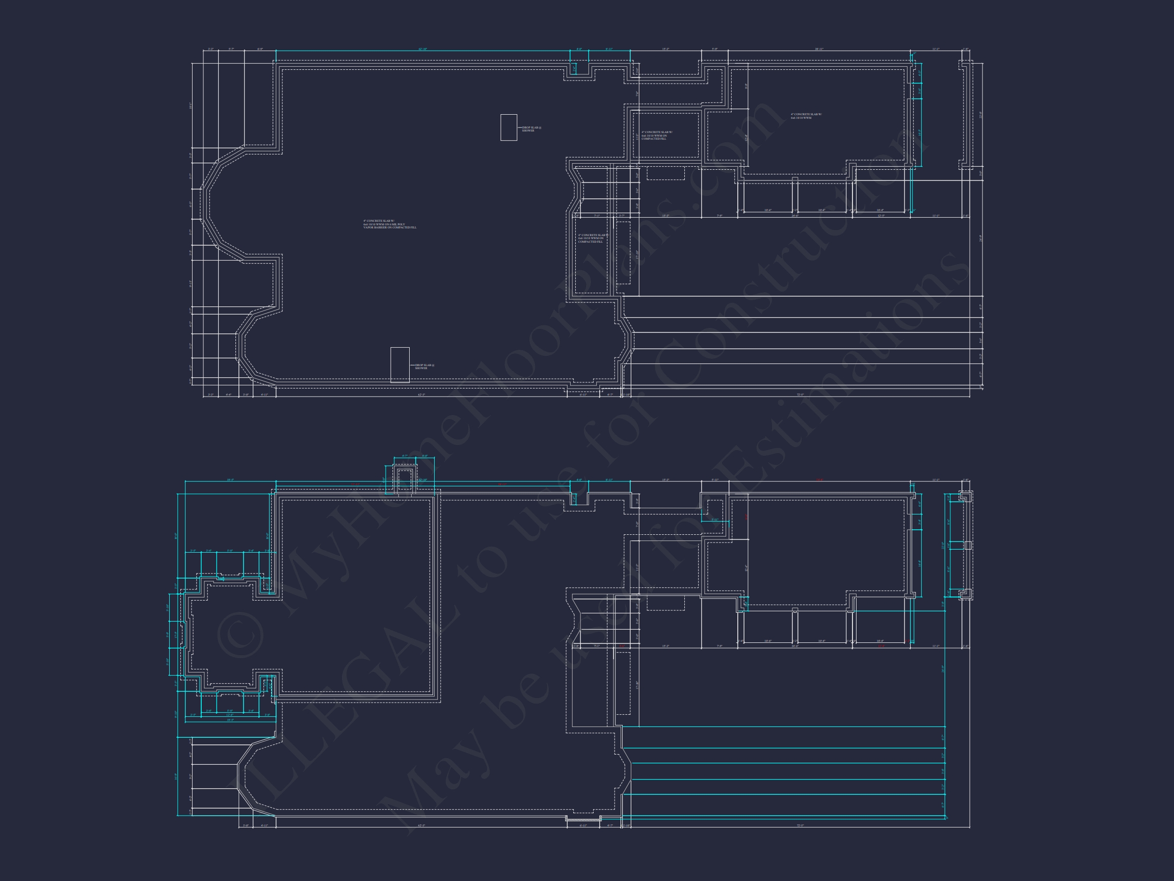 Elegant Two-Story Home Plan with Detailed Architecture Design